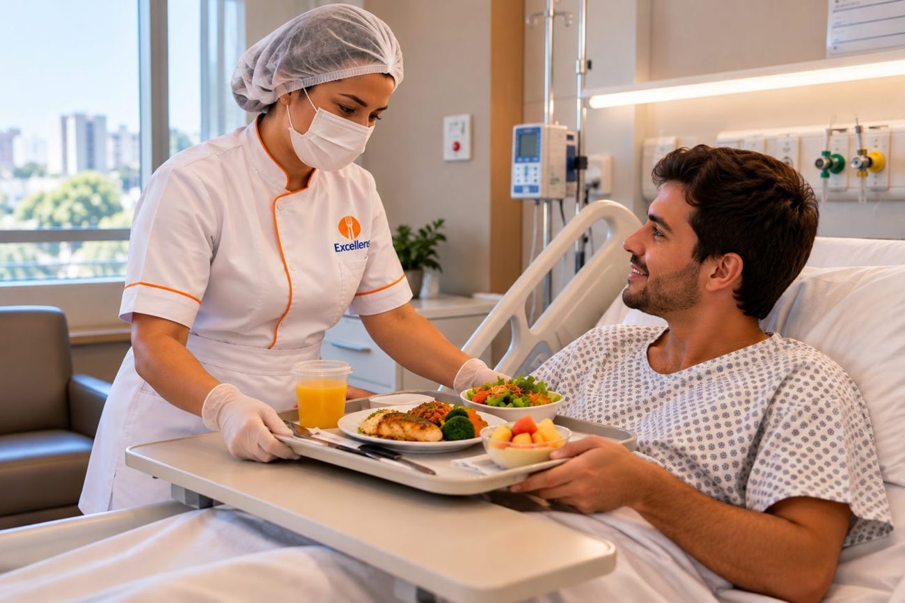 Atendimento nutricional ao leito